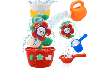 Girl Bath Toys for Toddlers with Mini Sprinkler and Cups