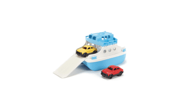 Green Toys Ferry Boat with Mini Cars Bathtub Toy