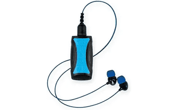 H2O Audio Stream 3 PRO and Surge S+ Earbuds - Waterproof MP3 Player for Swimming with Bluetooth and Short Cord Underwater Headphones (Blue)