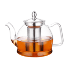 HIWARE 1000ml Glass Teapot with Removable Infuser