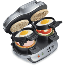 Hamilton Beach Dual Breakfast Sandwich Maker with Timer