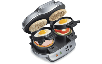 Hamilton Beach Dual Breakfast Sandwich Maker with Timer