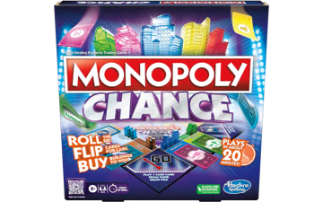 Hasbro Gaming Monopoly Chance Board Game | Fast-Paced Family Party Game | Ages 8+ | 2-4 Players | 20 Mins. Average