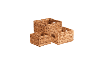 Honey-Can-Do Nesting Banana Leaf Baskets, 3-Pack