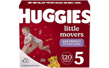 Huggies Little Movers Baby Diapers Size 5, 120 Count