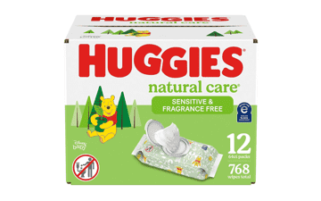 Huggies Natural Care Sensitive Baby Wipes, Unscented, Hypoallergenic, 768 Wipes