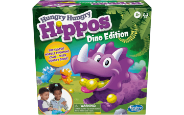 Hungry Hungry Hippos Dino Edition Board Game - Pre-School Game for Ages 4 and Up - 2 to 4 Players (Amazon Exclusive)