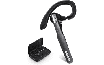 ICOMTOFIT Bluetooth Headset Wireless Earpiece V5.0 with Mic Gray