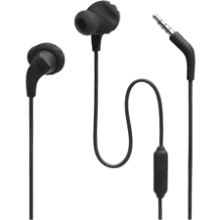 JBL Endurance Run 2 Wired Waterproof Sport In-Ear Headphones Black