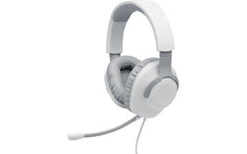 JBL Quantum 100 Over-Ear Gaming Headphones - White