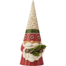 Jim Shore Heartwood Creek Christmas Gnome Figurine - 6.3 Inch, Multicolor