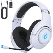 KAPEYDESI Wireless Gaming Headphones with Bluetooth 5.2