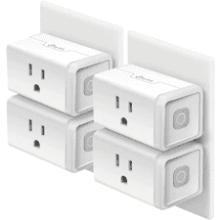 Kasa Smart Plug HS103P4, Wi-Fi Outlet Works with Alexa, Google Home & IFTTT, Remote Control, 4-Pack