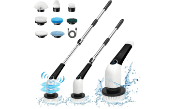 Keimi Electric Spin Scrubber with 8 Replaceable Brush Heads