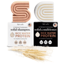 Kitsch Rice Bar Shampoo and Conditioner Bar for Hair Growth