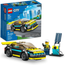 LEGO City Electric Sports Car 60383 - Toy for 5+ Years - Race Car Set with Racing Driver Minifigure - Building Toys