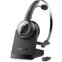 LEVN Bluetooth 5.0 Headset with Microphone (AI Noise Cancelling)