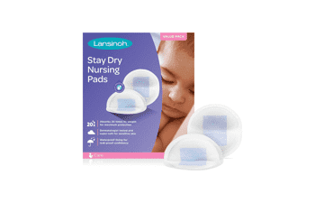 Lansinoh Stay Dry Disposable Nursing Pads, 200 Count