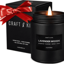 Lavender and Wood Scented Candles for Men