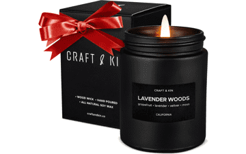 Lavender and Wood Scented Candles for Men