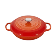 Le Creuset Signature Braiser, 3.5 qt., Flame - Enameled Cast Iron