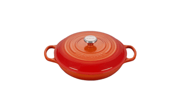 Le Creuset Signature Braiser, 3.5 qt., Flame - Enameled Cast Iron