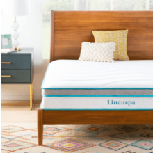 Linenspa 10 Inch Memory Foam Innerspring Hybrid Mattress - Medium Feel - Full