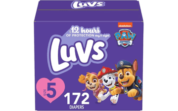 Luvs Diapers Size 5 172 Count Paw Patrol Disposable Baby Diapers