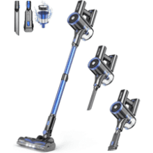 MIBODE Cordless Vacuum Cleaner, 3 Suction Modes, 45Mins Runtime, Anti-Tangle, 8-in-1 for Home