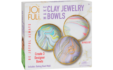 Make Your Own Clay Jewelry Bowls Arts and Crafts Kit for Girls Kids Ages 8-12