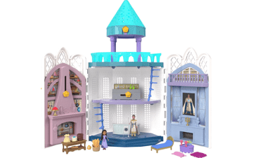 Mattel Disney Wish Rosas Castle Dollhouse Playset with Mini Dolls and Accessories