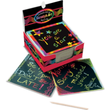 Melissa & Doug Scratch Art Rainbow Mini Notes (125)