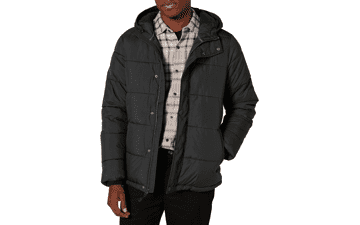 Men's Heavyweight Hooded Puffer Coat - Amazon Essentials