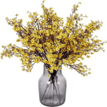 Momkids 6 Pcs Babys Breath Artificial Flowers Gypsophila Bouquet Yellow