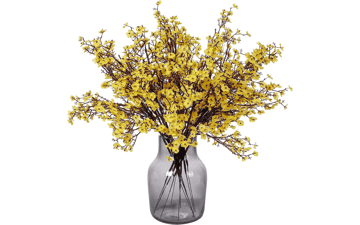 Momkids 6 Pcs Babys Breath Artificial Flowers Gypsophila Bouquet Yellow