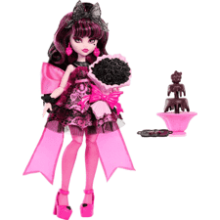 Monster High Draculaura Doll in Party Dress with Themed Accessories