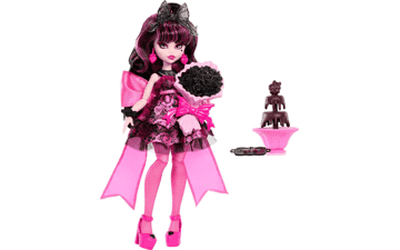 Monster High Draculaura Doll in Party Dress with Themed Accessories