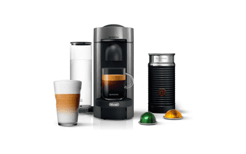 Nespresso VertuoPlus Coffee and Espresso Machine with Milk Frother, Grey