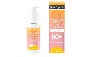 Neutrogena Invisible Daily Defense Face Serum SPF 60+ for Even Skin Tone, Oil-Free, Non-Greasy, 1.7 fl. Oz