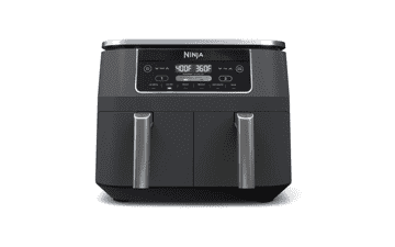 Ninja DZ201 Foodi 8 Quart 6-in-1 DualZone Air Fryer with 2 Independent Frying Baskets, Grey