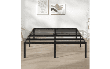 Novilla Queen Bed Frame - 14 Inch Metal Platform - No Box Spring Needed - Heavy Duty Steel Slat Support - Easy Assembly