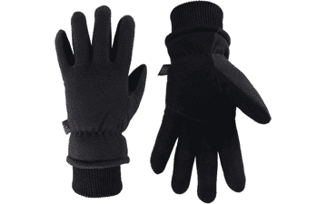 OZERO -30°F Cold Proof Deerskin Suede Leather Insulated Thermal Glove