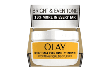 Olay Bright & Even Vitamin C Face Moisturizer, Lightweight Brightening Cream, 2 oz