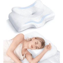 Osteo Cervical Pillow for Neck Pain Relief, Memory Foam with Cooling Case