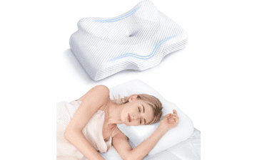 Osteo Cervical Pillow for Neck Pain Relief, Memory Foam with Cooling Case