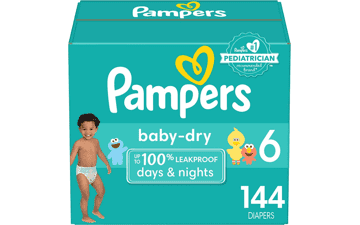 Pampers Baby Dry Diapers Size 6 144 Count