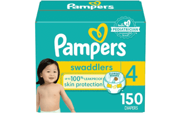 Pampers Swaddlers Diapers Size 4 150 Count Ultra Soft Disposable Baby Diapers