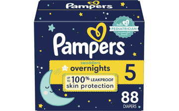 Pampers Swaddlers Overnights Diapers Size 5 88 Count