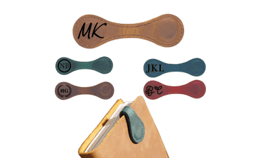 Personalized Magnetic Leather Bookmark, Engraved Custom Name Gift