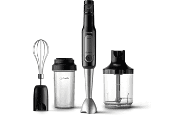 Philips ProMix Viva Handblender, 300W Blending Power, SpeedTouch, ProMix Technology, On-the-Go Tumbler, Black